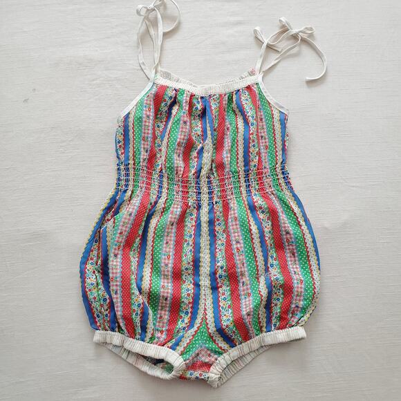 Vintage Other - Vintage 70s Striped Pattern Romper kids 9/10 *flaw